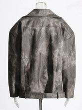 Manteau uni chic streetwear en cuir Beyounch